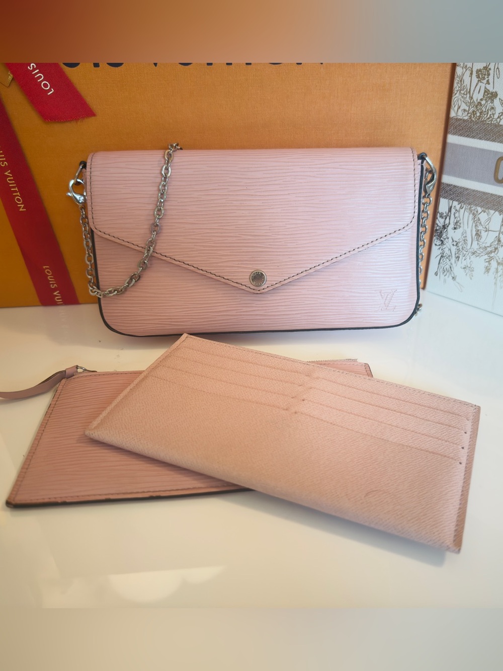 Louis Vuitton Felicie Pochette Epi Leather